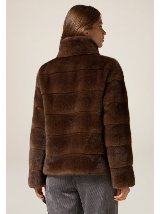 Oltre Oltre Cappotto 8719R001286N032 Marrone Boxy Fit