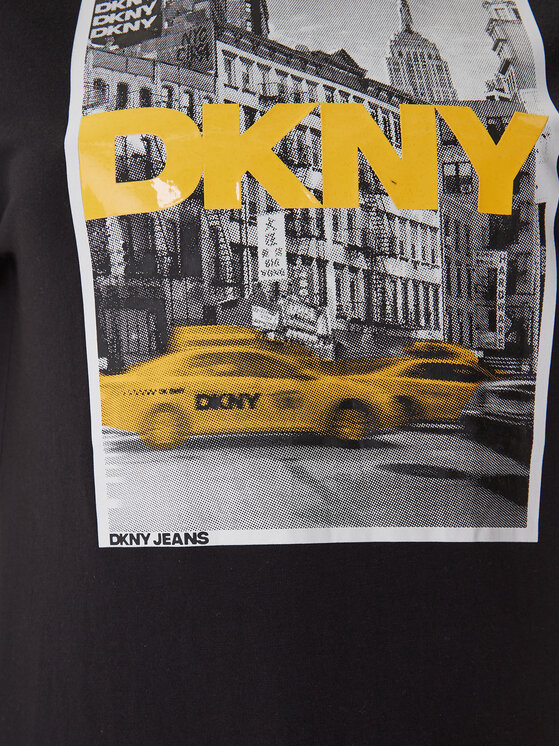 DKNY DKNY Tričko DJ6T1749 Čierna Regular Fit