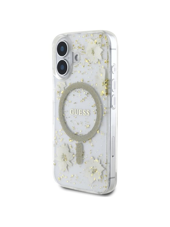Guess Guess Etui na telefon Apple iPhone 16 Beżowy