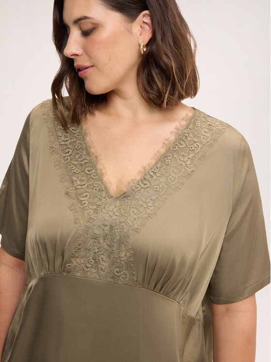 Fiorella Rubino Fiorella Rubino Bluzka 2044L000711N025 Zielony Regular Fit