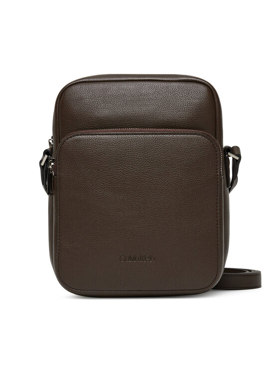 Geantă crossover Calvin Klein Micro Pebble Crossbody S LV04D3076G Maro