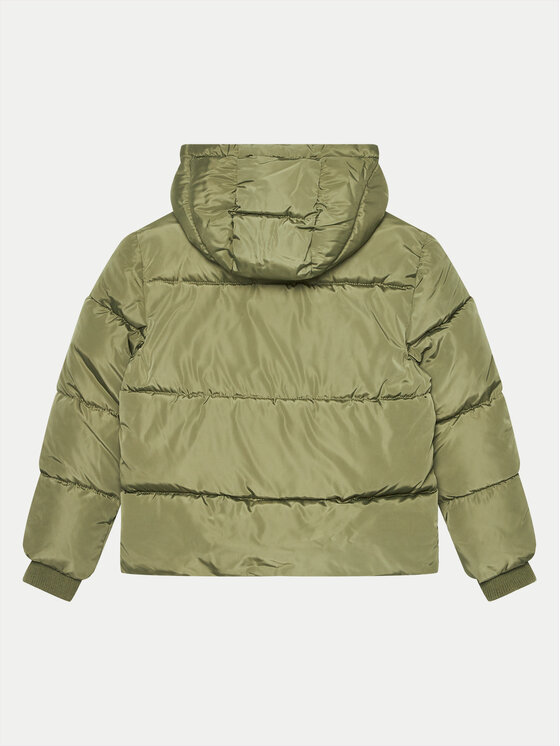 Guess Guess Geacă din puf L4BL04 WB240 Verde Regular Fit