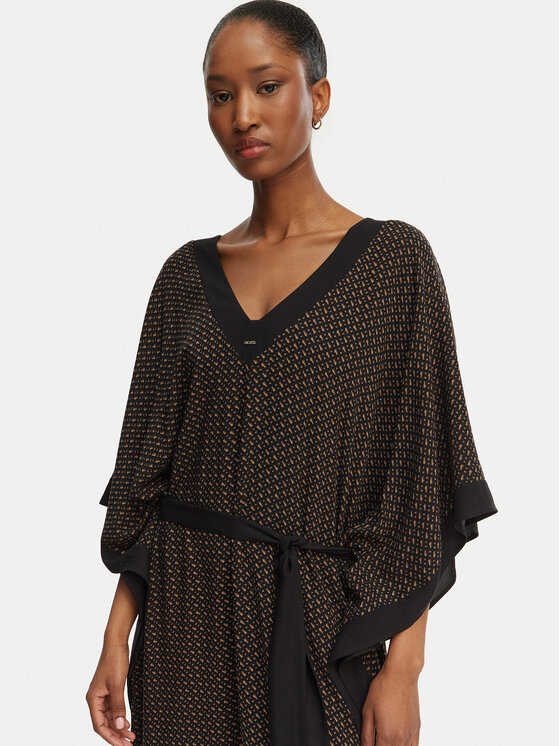 BOSS BOSS Пляжна сукня Monogram 50561263 Чорний Relaxed Fit
