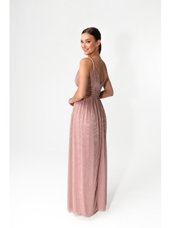 Aurora Aurora Sukienka wieczorowa Milo Różowe złoto Feminine Fit