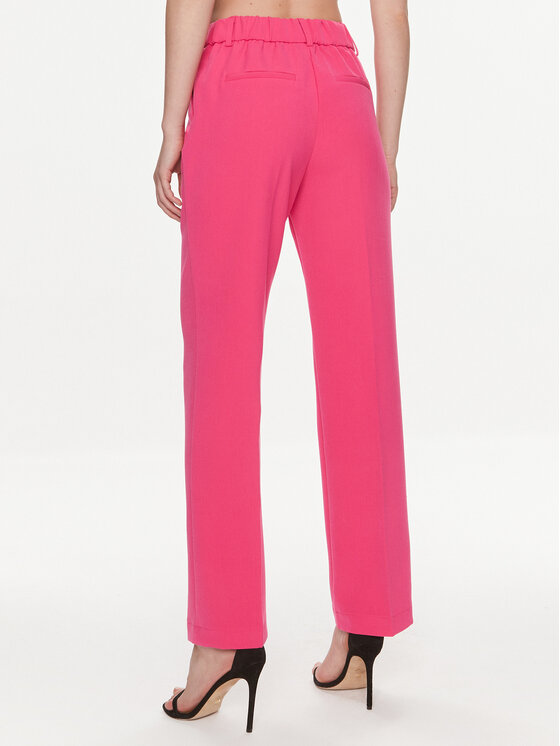 YAS YAS Текстилни панталони Likka 26030744 Розов Regular Fit