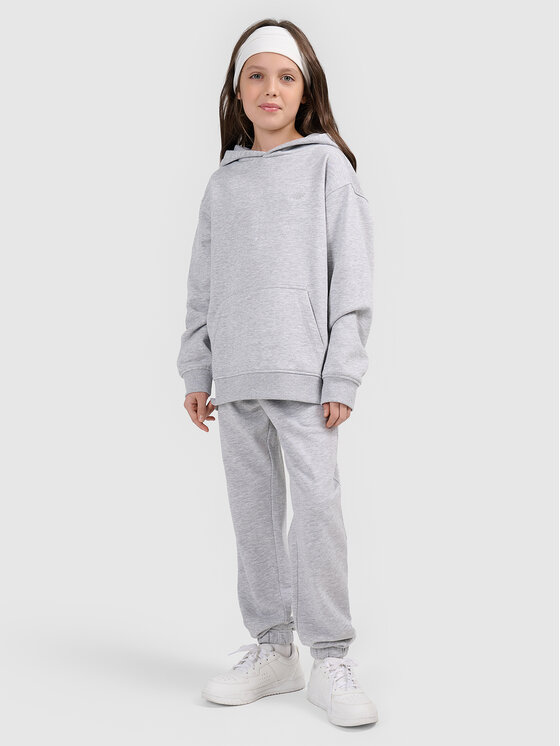 4F 4F Bluza BASIC+ Szary Loose Fit