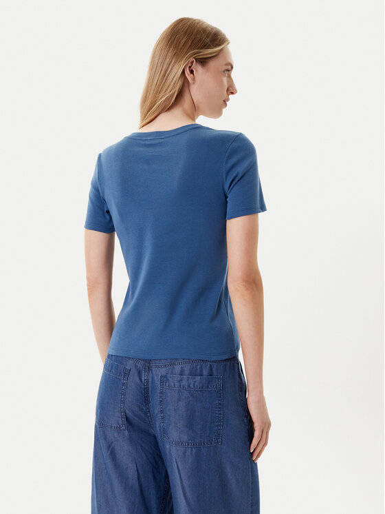 United Colors Of Benetton United Colors Of Benetton T-shirt 3GA2D1066 Tamnoplava Slim Fit