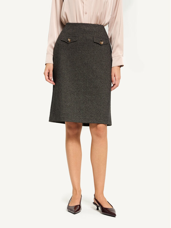KMX KMX Spódnica midi 116090005 Brązowy Straight Fit