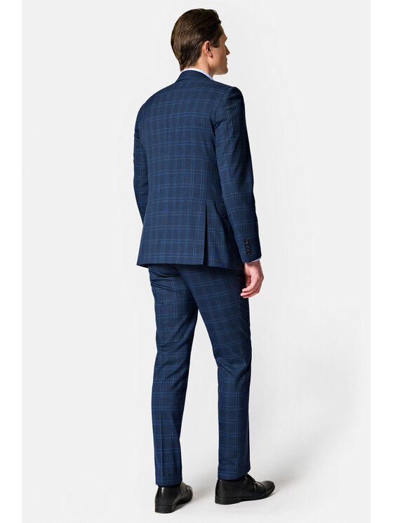 Lancerto Lancerto Garnitur Baltimore GA073123000003 Granatowy Slim Fit