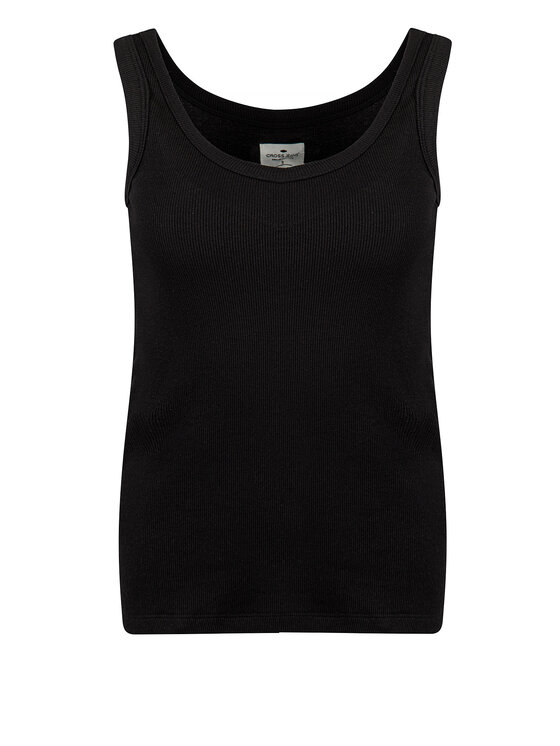 Cross Jeans Cross Jeans Tank top 56060-020 Czarny Slim Fit