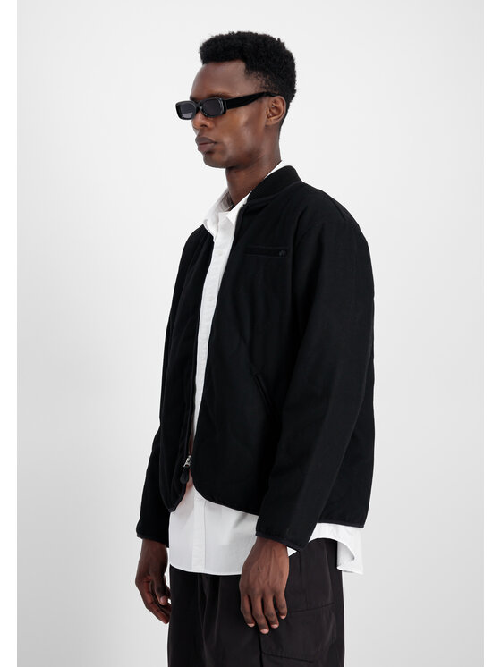 Alpha Industries Alpha Industries Kurtka bomber Quilted Liner Wool Outdoor Jacket Czarny Regular Fit