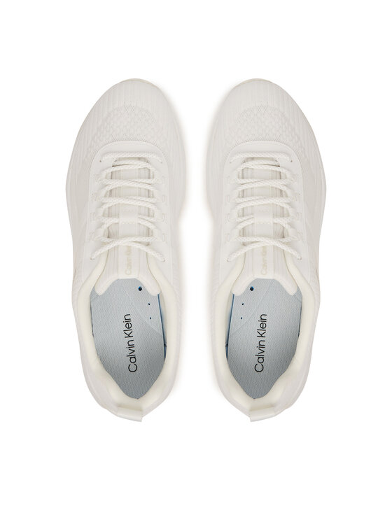 Calvin Klein Calvin Klein Sneakersy Andrea - Chunky Ck Stripe Runner Trainers HM0HM02158 Bílá