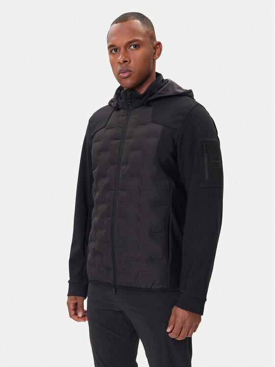 BOSS BOSS Vatovaná bunda J T-Down Hybrid 50541045 Černá Regular Fit