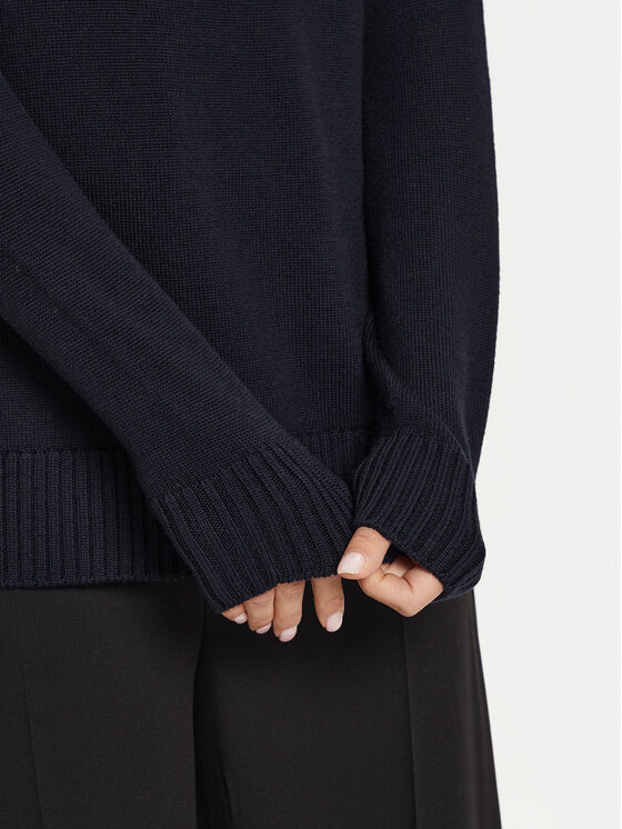 Max Mara Leisure Max Mara Leisure Rollkragenpullover Superbo 2426366148 Dunkelblau Relaxed Fit