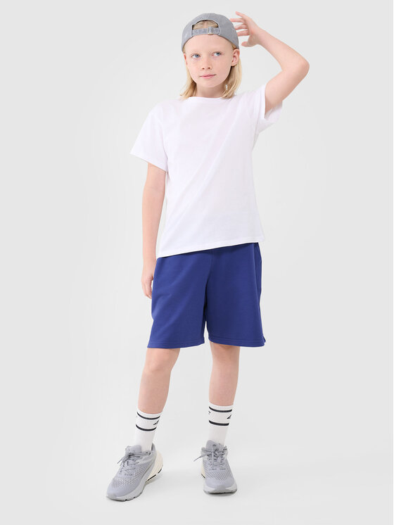 4F 4F Spodnie dresowe BASIC+ Niebieski Oversize