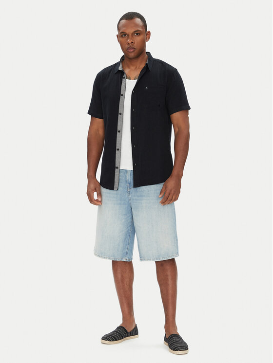 Quiksilver Quiksilver Košeľa Time Box EQYWT04622 Čierna Regular Fit