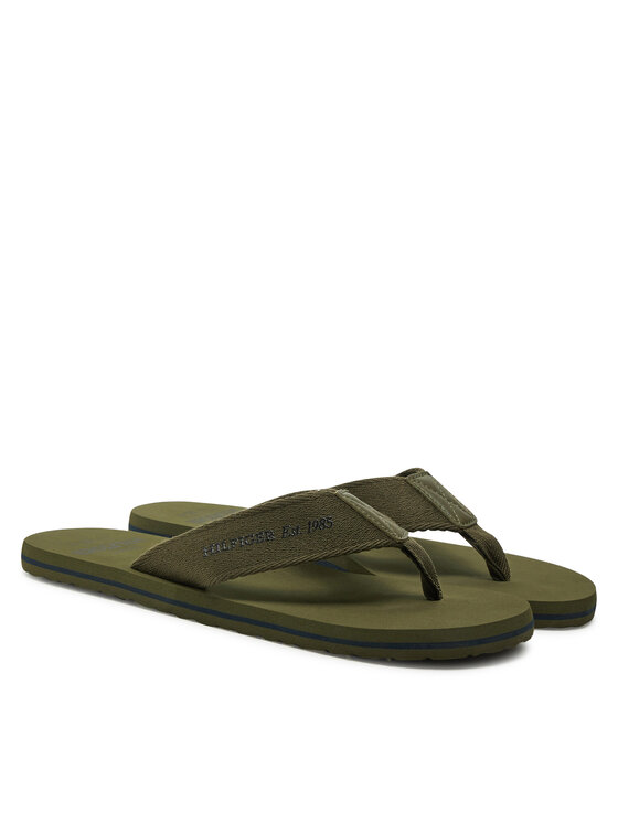 Tommy Hilfiger Tommy Hilfiger В'єтнамки Hilfiger 85 Beach Sandal FM0FM05339 Зелений