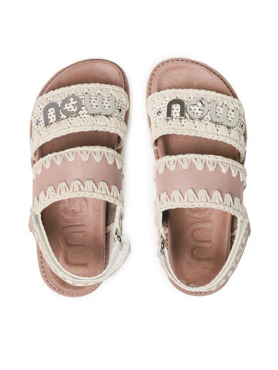 Mou Mou Сандали New Bio Sandal Back Strap SW461001C Бял