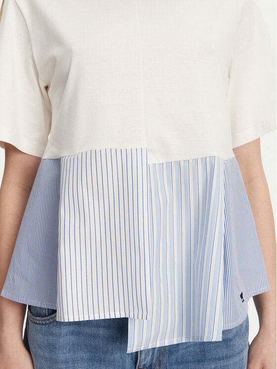 Weekend Max Mara Weekend Max Mara T-shirt Bird 2515941102 Bijela Relaxed Fit