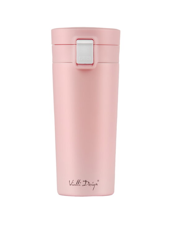 Vialli Design Vialli Design Kubek termiczny KUBEK TERMICZNY 400ML FUORI RÓŻOWY 7688 Różowy