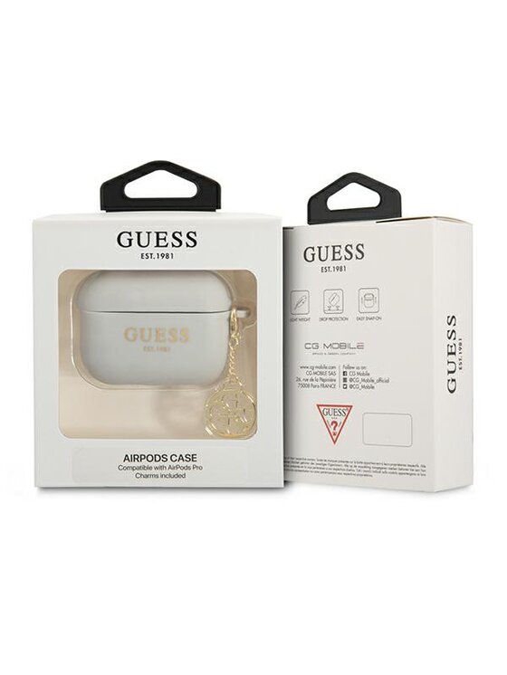 Guess Guess Etui na słuchawki AirPods Pro Szary