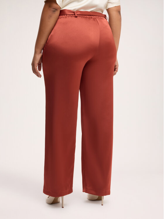 Fiorella Rubino Fiorella Rubino Spodnie materiałowe P009T005598N037 Brązowy Regular Fit