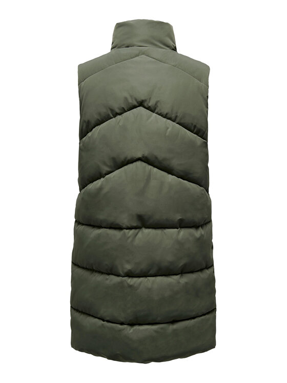 ONLY ONLY Bezrękawnik 15274066 Khaki Regular Fit