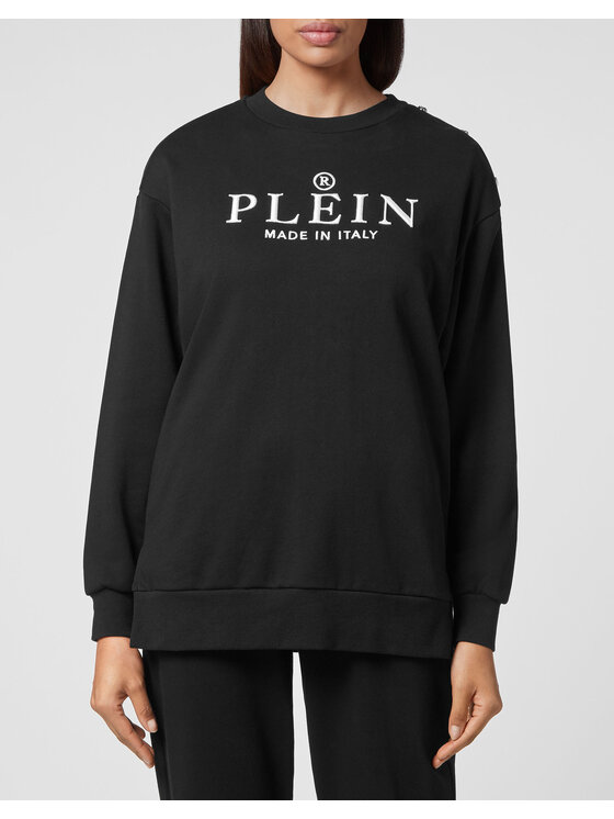PHILIPP PLEIN PHILIPP PLEIN Bluza 8459 Czarny Regular Fit