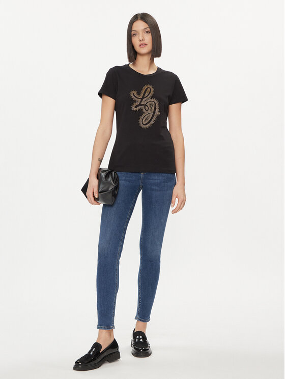Liu Jo Liu Jo Tricou WA4051 JS923 Negru Regular Fit