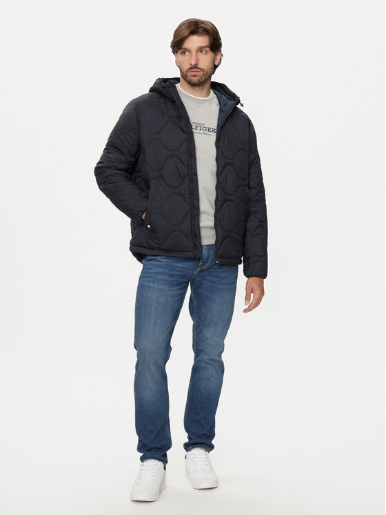 Tommy Hilfiger Tommy Hilfiger Átmeneti kabát MW0MW36585 Sötétkék Regular Fit