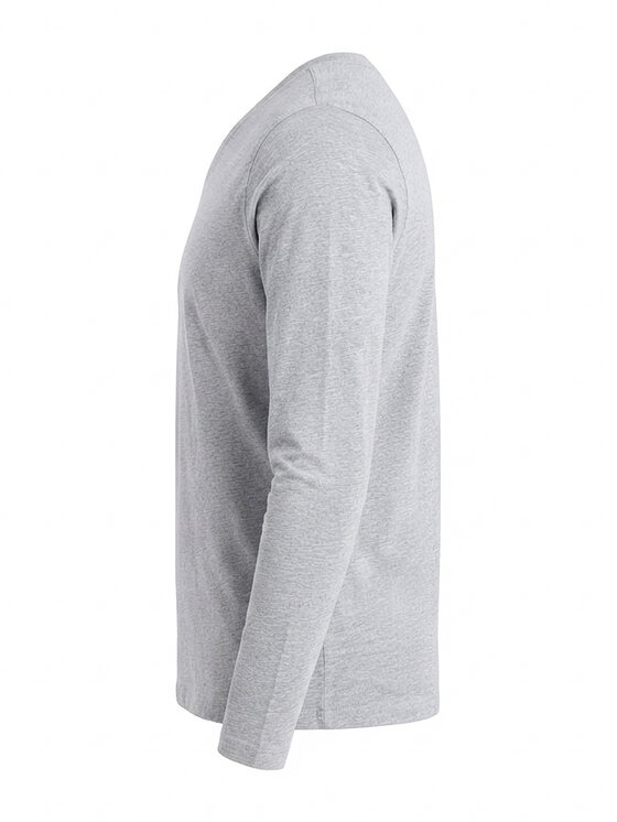 Ombre Ombre S dlouhým rukávem L171 Světle šedá Regular Fit