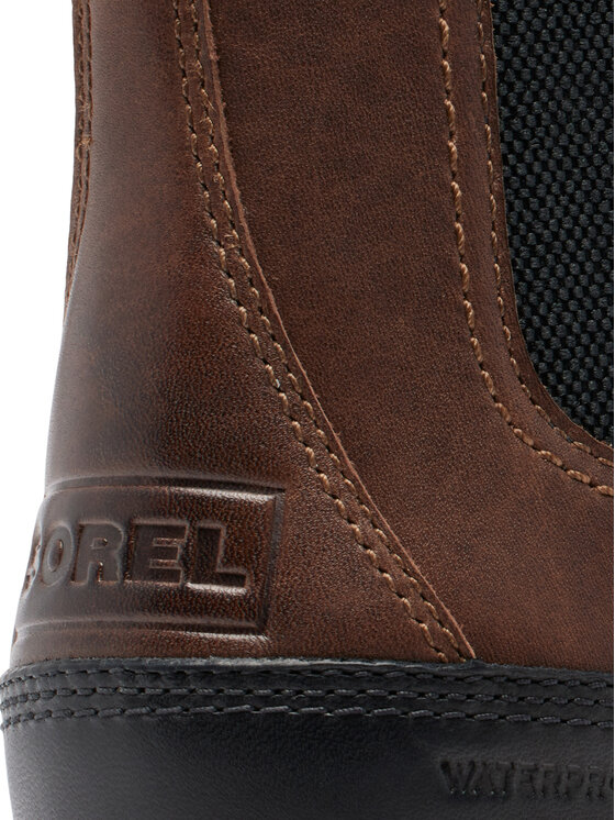 Sorel Sorel Kotníková obuv s elastickým prvkem Slabtown 62'™ Chelsea Wp 2078351256 Hnědá