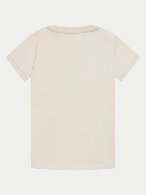 Guess Guess T-shirt L4GI34 J1314 Écru Regular Fit