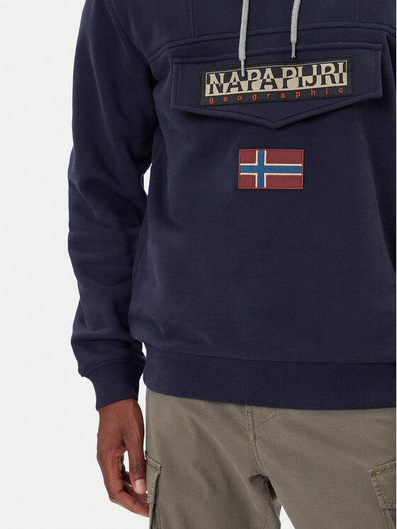 Napapijri Napapijri Mikina Burgee Wint 4 NP0A892T Tmavomodrá Regular Fit
