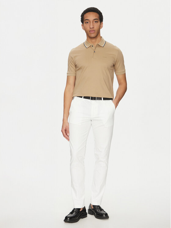 BOSS BOSS Поло Penrose 38 50469360 Бежевий Slim Fit