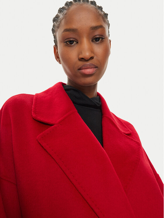 ViCOLO ViCOLO Wollmantel TS0006 Rot Regular Fit