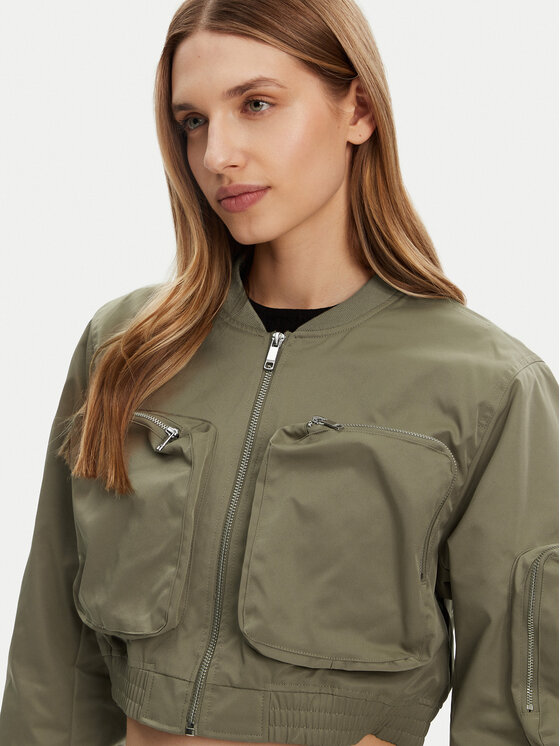 ONLY ONLY Bundy bomber Saga 15336303 Zelená Regular Fit
