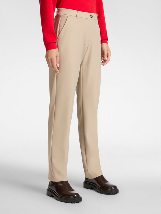 Elena Mirò Elena Mirò Pantaloni di tessuto P149P000338N002 Écru Regular Fit