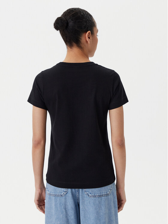 PINKO PINKO T-Shirt Bussolotto 100355 A2OD Czarny Regular Fit