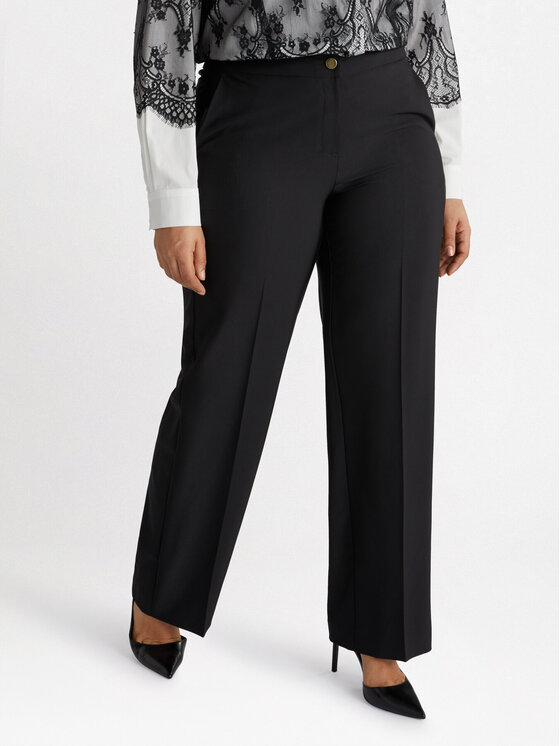 Fiorella Rubino Fiorella Rubino Pantaloni di tessuto P116T004805N033 Nero Regular Fit