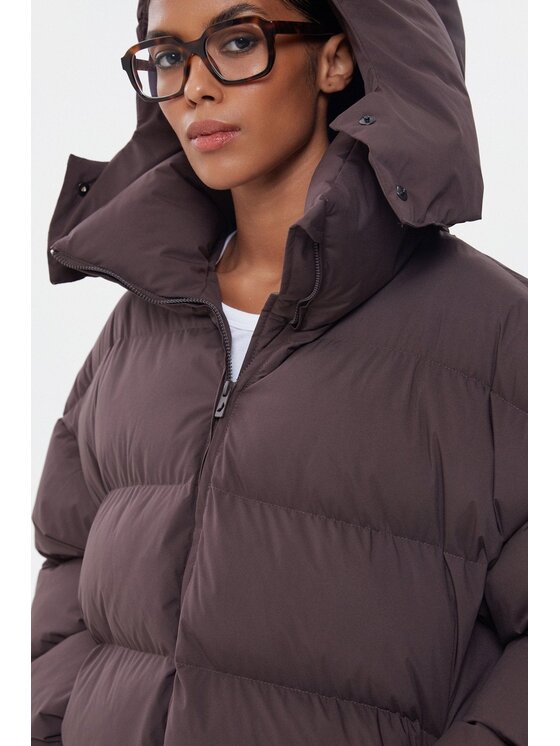 Estro Estro Μπουφάν πουπουλένιο ER00116295 Καφέ Oversize