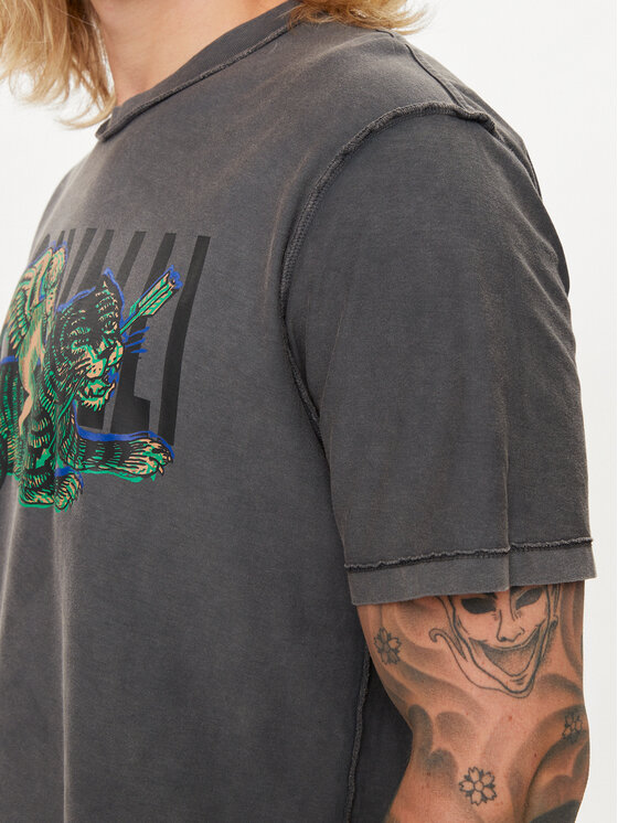 Just Cavalli Just Cavalli T-Shirt 76OAHE03 Grau Regular Fit