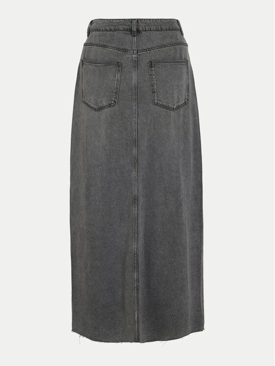 Vila Vila Fustă de blugi Kiki 14104371 Gri Regular Fit