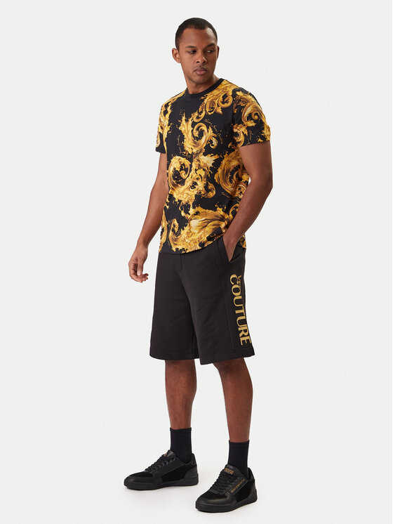 Versace Jeans Couture Versace Jeans Couture Szorty sportowe 80GADT00 CF01T Czarny Regular Fit