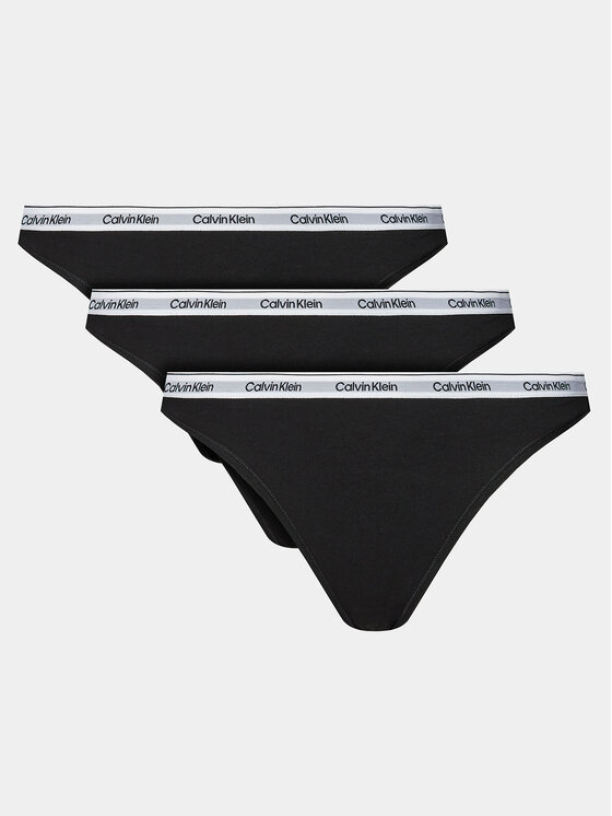 Calvin Klein Underwear Calvin Klein Underwear Set od 3 para klasičnih gaćica 000QD5207E Crna