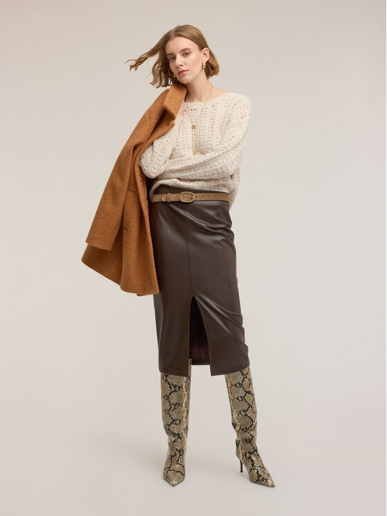 Motivi Motivi Cardigan M2516001153N002 Écru Regular Fit