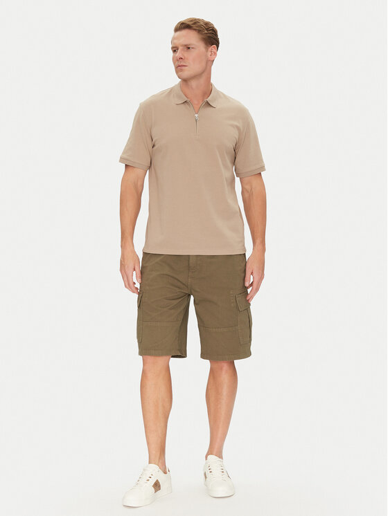 Guess Jeans Guess Jeans Szövet rövidnadrág M5GD45 WGCV1 Khaki Regular Fit