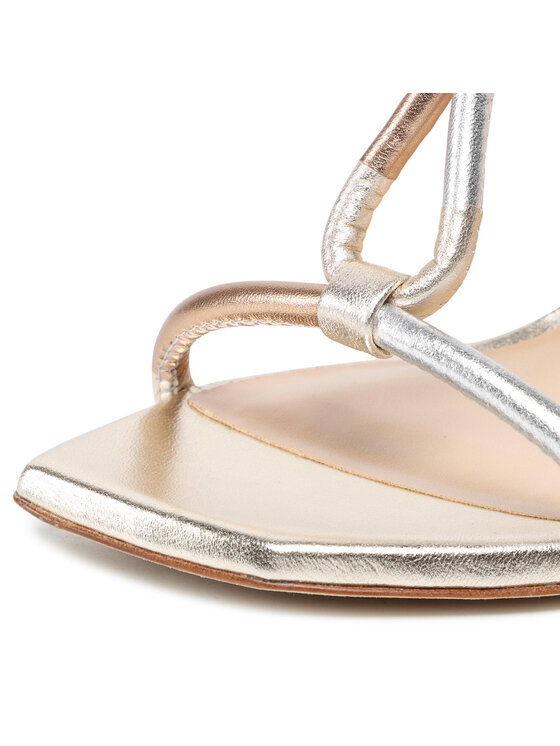 Stuart Weitzman Șlapi Woven Knot 100 Sanda SA620 Auriu | Modivo.ro