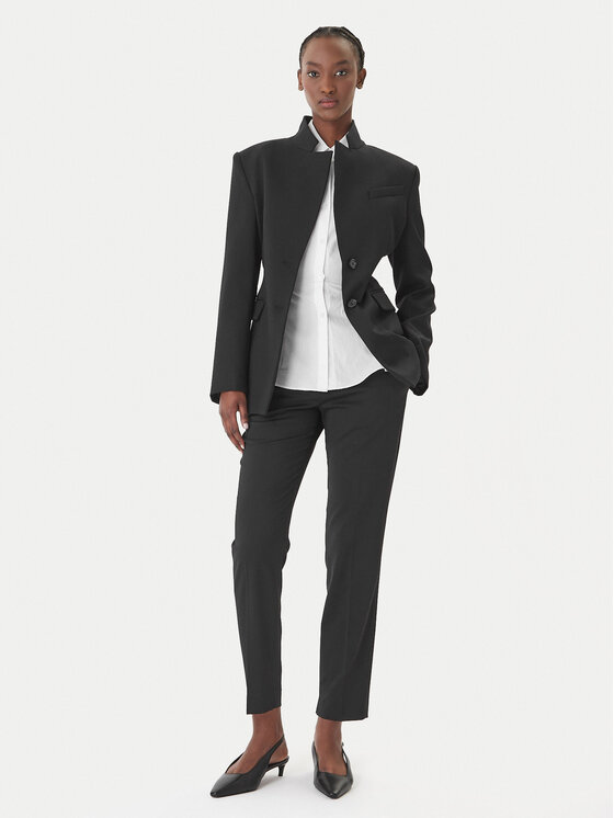 HUGO HUGO Chinosy Hetana 50516132 Czarny Slim Fit