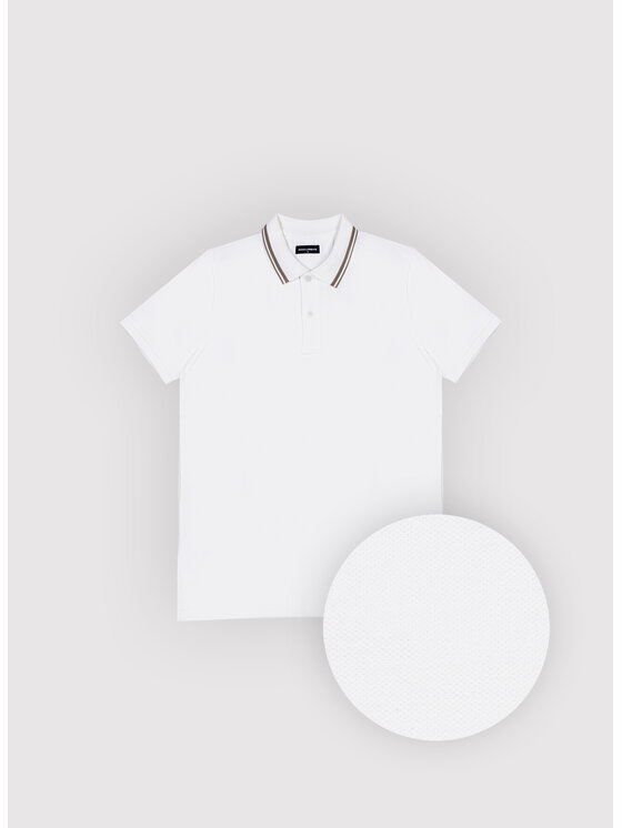 Pako Lorente Pako Lorente Polo P26WF-TX-004 Biały Regular Fit